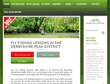 Tablet Screenshot of peaksflyfishing.com